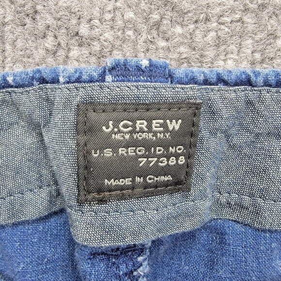 J Crew Shorts Mens 34 Blue Chino‎ Flat Front Stanton Preppy Beach Casual - Picture 5 of 9